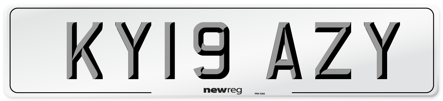 KY19 AZY Number Plate from New Reg
